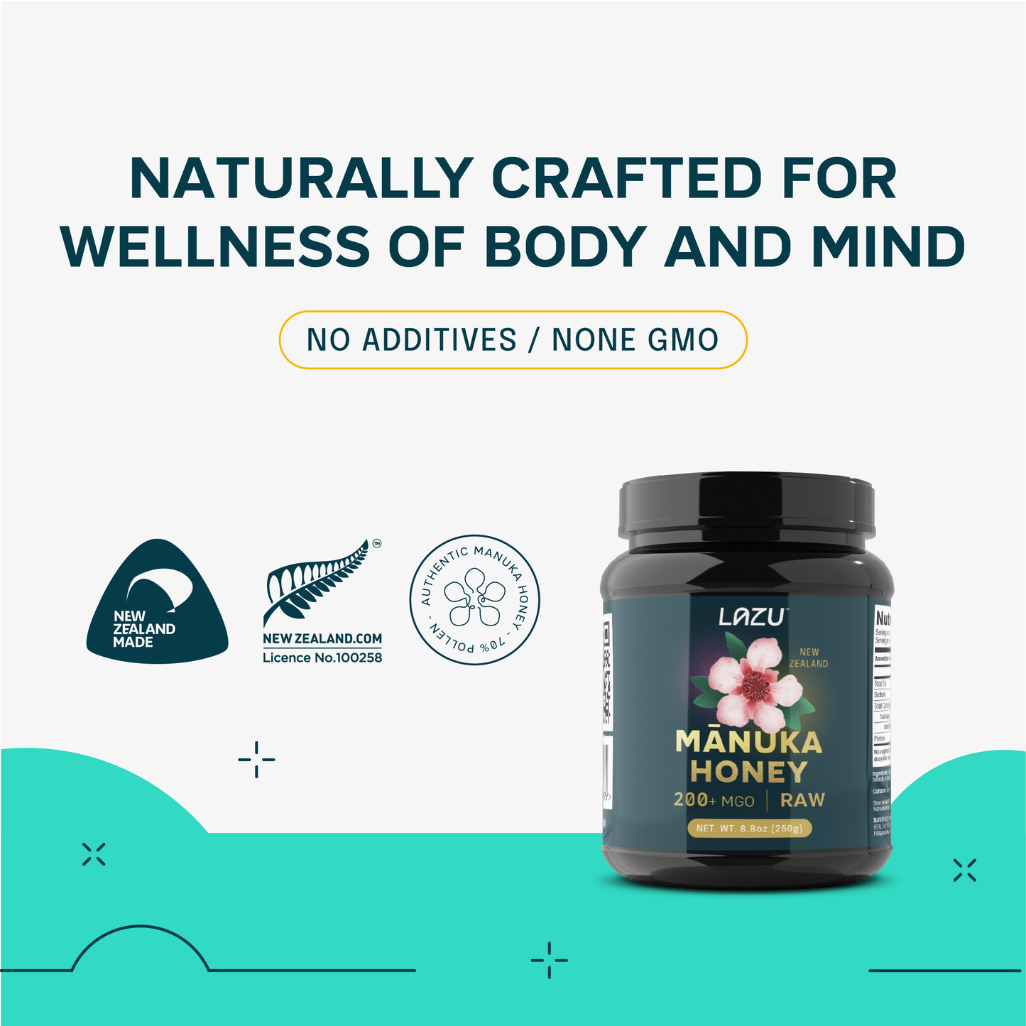 RAW MANUKA HONEY - 200+MGO Mono Floral from new Zealand