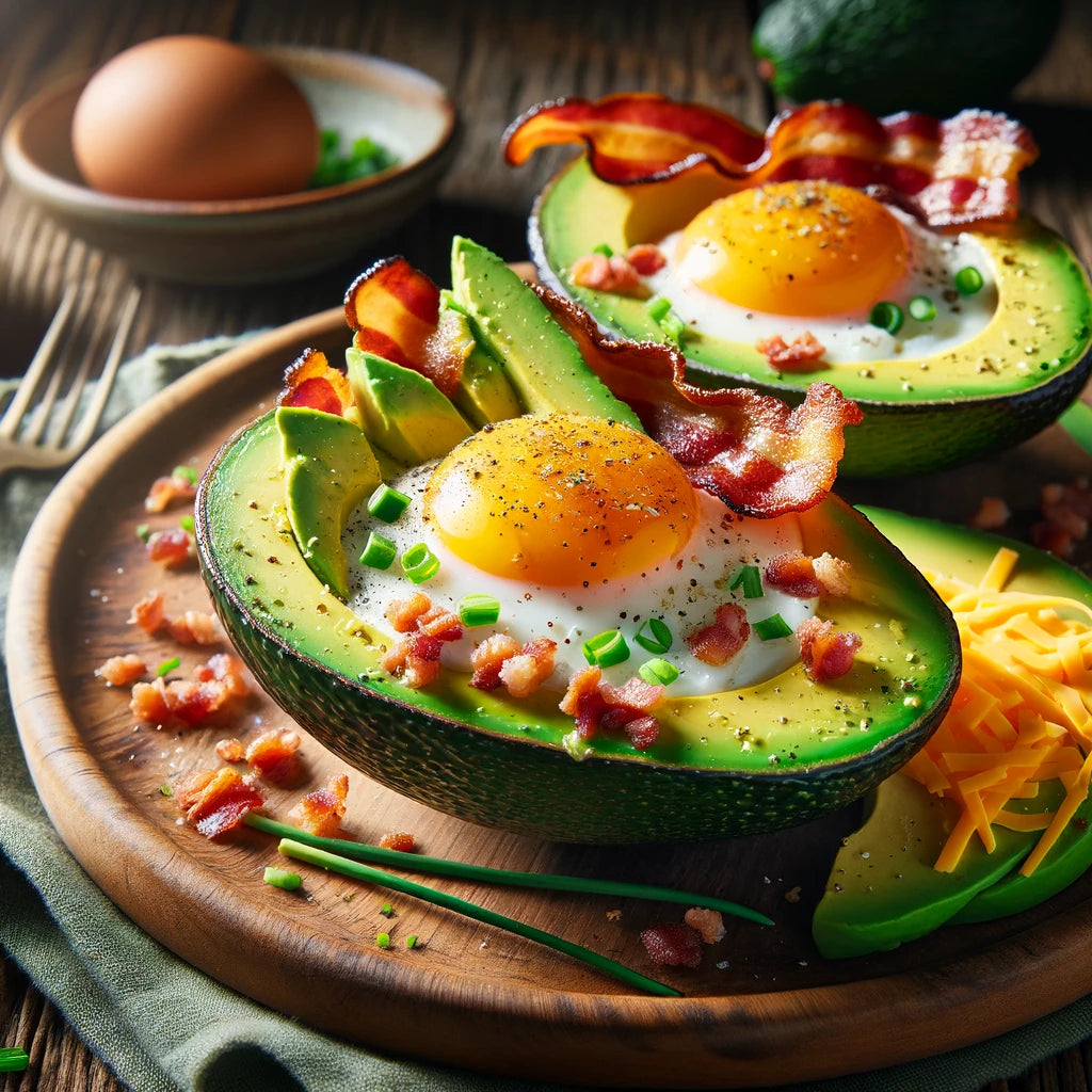 Keto Avocado Bacon and Eggs Recipe