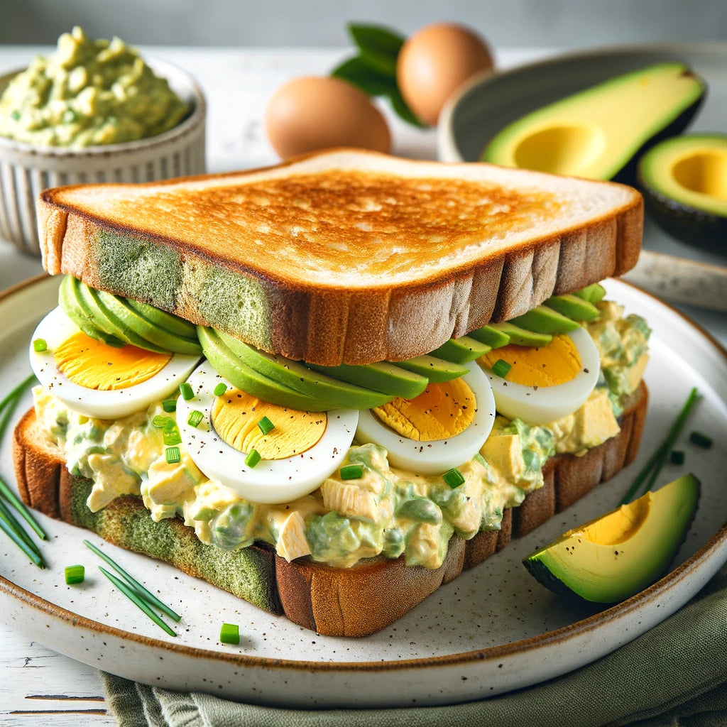 Keto Avocado Egg Salad on Keto-friendly Bread Recipe