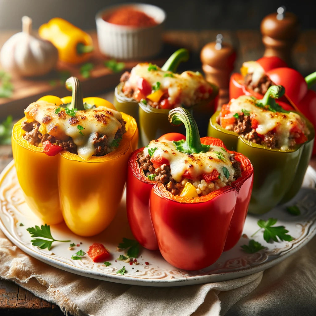 Beef Stuffed Bell Peppers Recipe