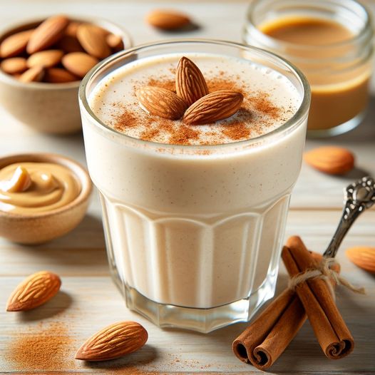 Cinnamon Almond Keto Smoothie with Vanilla Shake