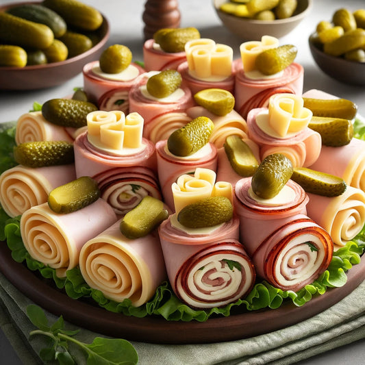 Keto Cold Cuts Roll-Ups with Cheese and Pickles Recipe