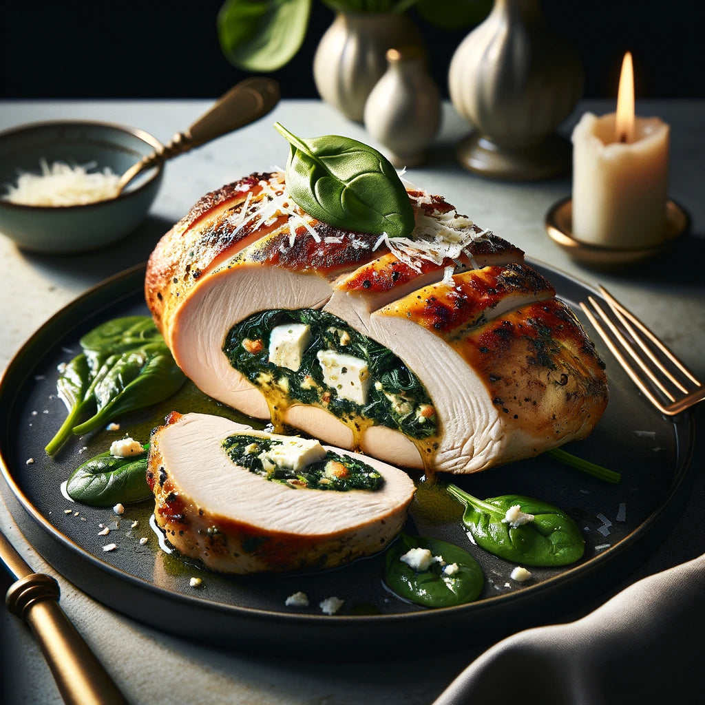 Keto Spinach and Feta Stuffed Chicken Breast Recipe