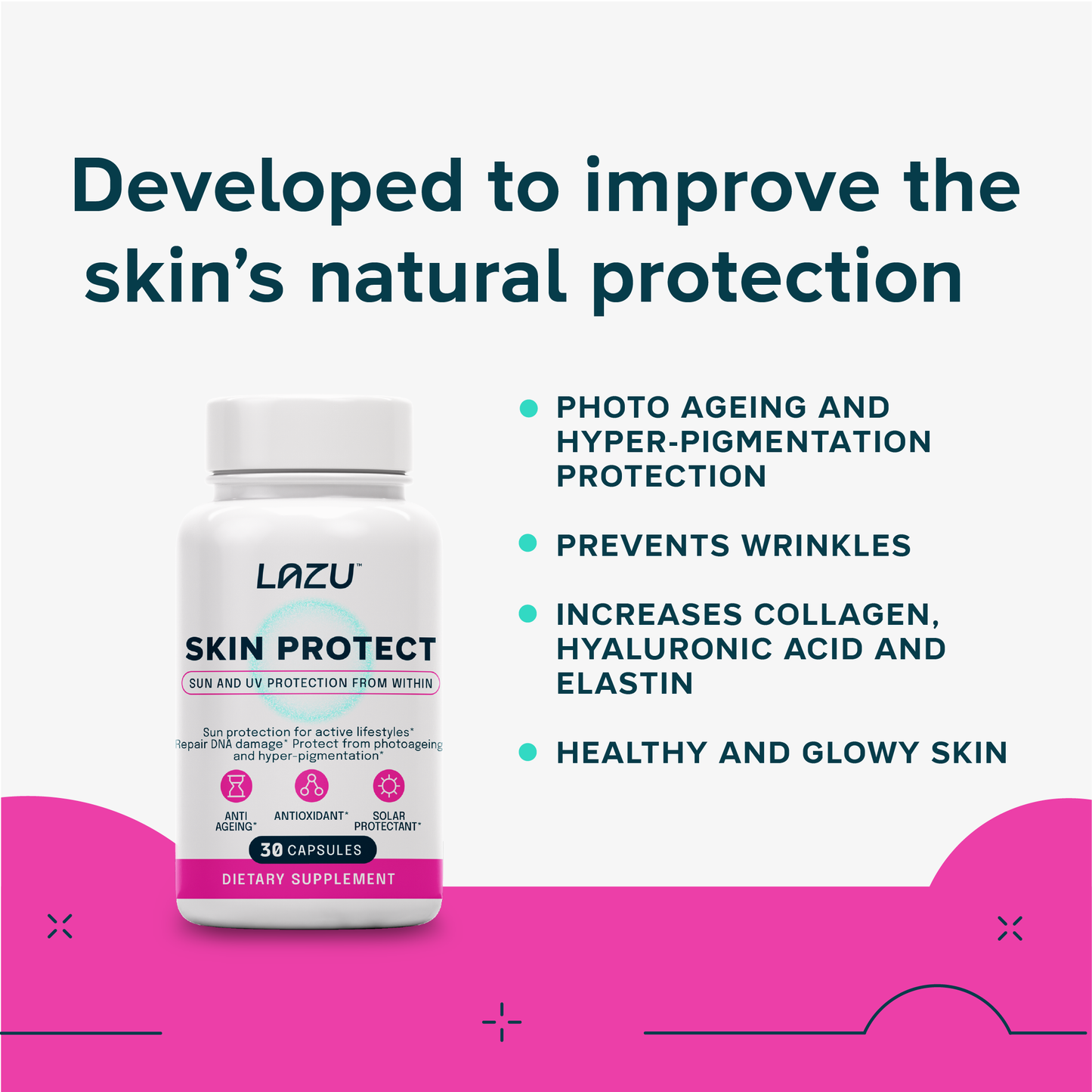 SKIN PROTECT - Sun and UV protection from within